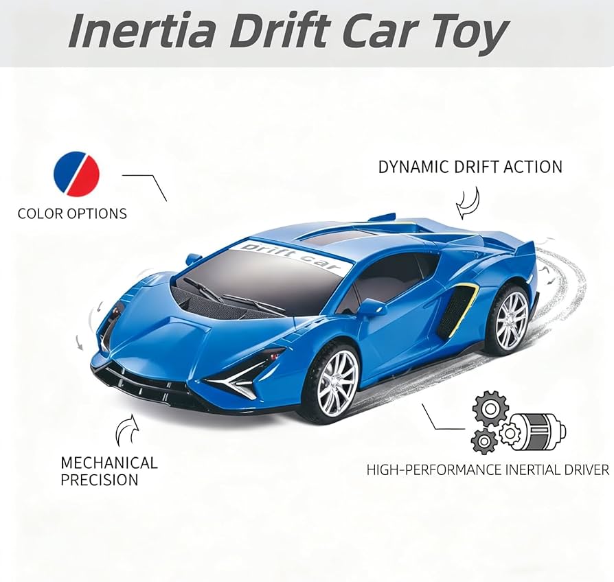 Amazon.com: Johehe Inertia Drift Car Toy for Kids 3-6 Year Boys