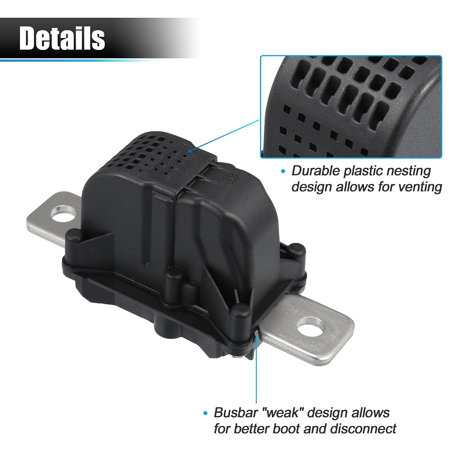 X AUTOHAUX High Voltage Battery Disconnect Pyro Fuse for Tesla Modle 3 Y 2017-2022 1064689-00-J 1064689 1064689-00