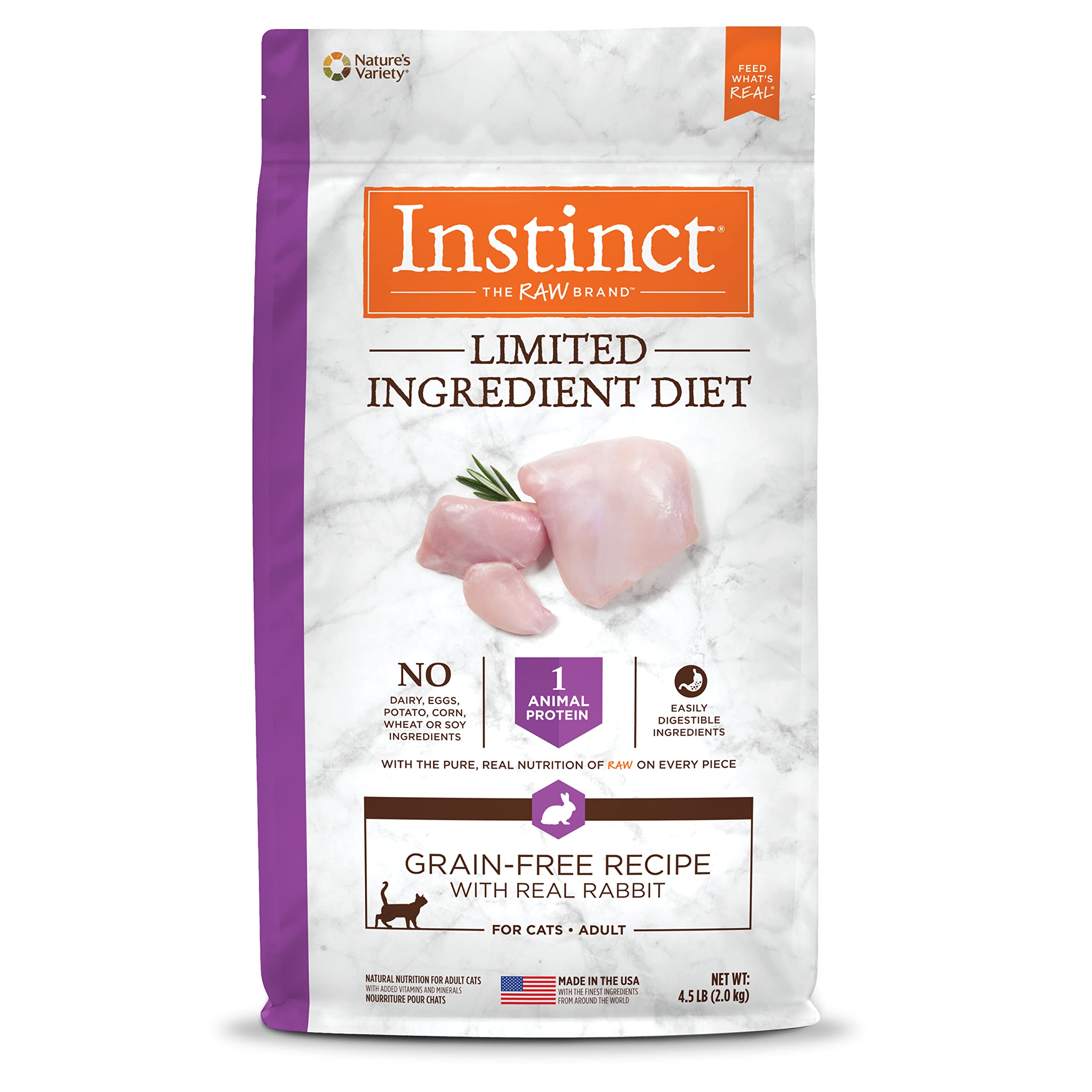 Instinct Allergy Freeze Dried Cat Food Rabbit LID 4.4 lbs (2 kg)