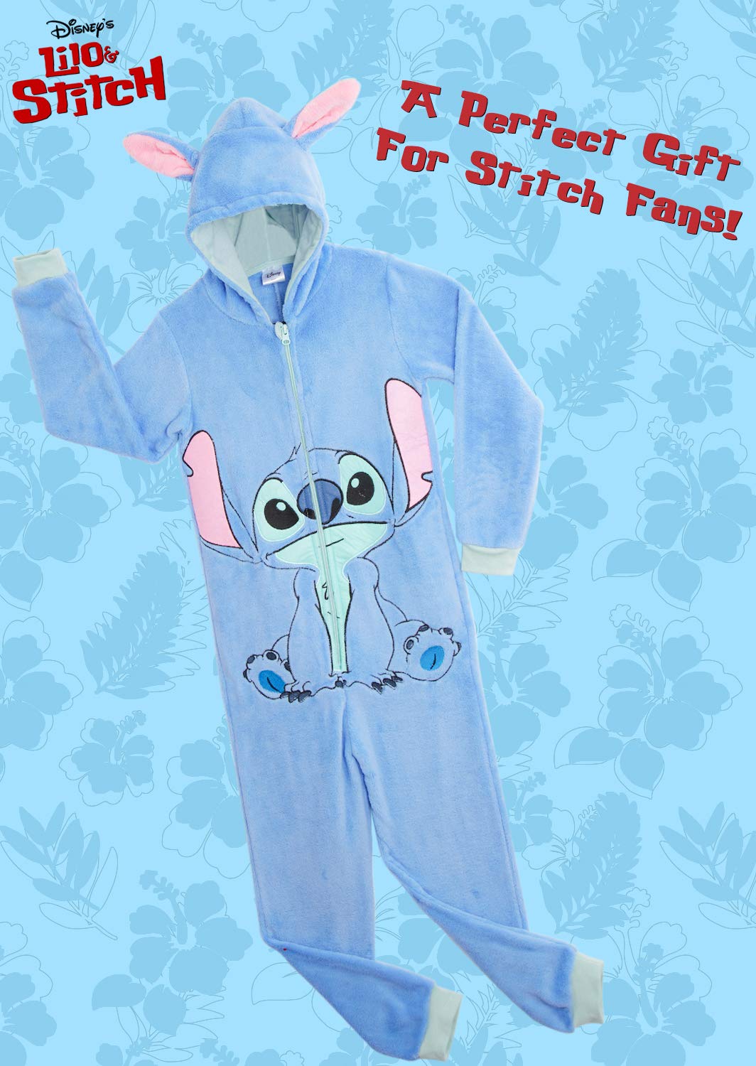 Disney Stitch Onesie for Kids Super Soft Fleece Sleepsuit for Girls Disney Stitch Gifts Buy