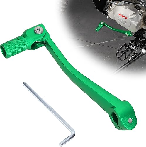 JIAYAN Palanca de cambios plegable de aluminio CNC, palanca de cambios de 0.433in con llave compatible con accesorios Lifan YX KLX SSR SDG Pitster