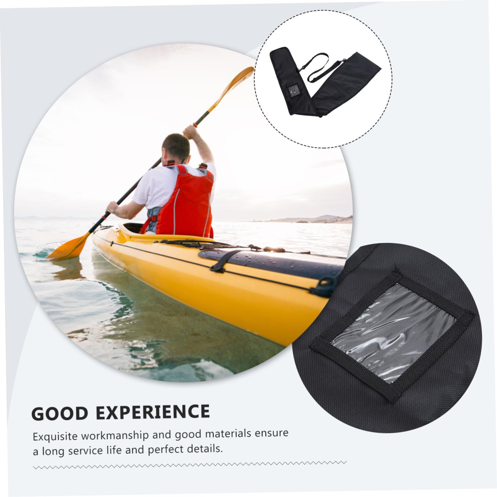Borsa Per Pagaie Gdfnmogo - Impermeabile, 130x26 Cm, Per Canoa E Dragon Boat - Foto 9