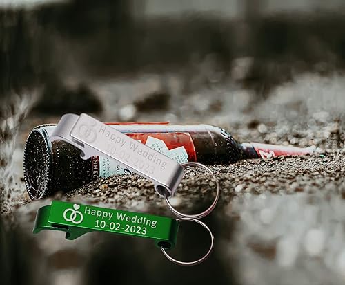 Miniatura 8 de 25 abrebotellas de acero inoxidable personalizado a granel abrebotellas de mano de madera a granel texto grabado personalizado abrebotellas de