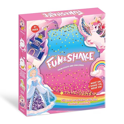MZYTOZA Fun & Shake DIY Glitter Craft Kit with Keychains