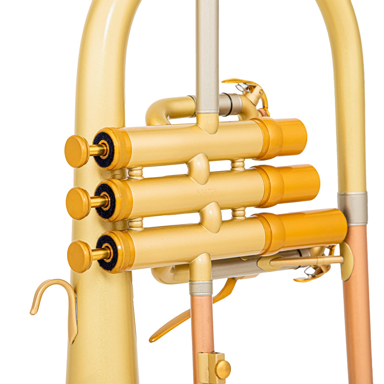 FH-8390 bb flugelhorn jazz modelo 155 mm campana de acero inoxidable mate
