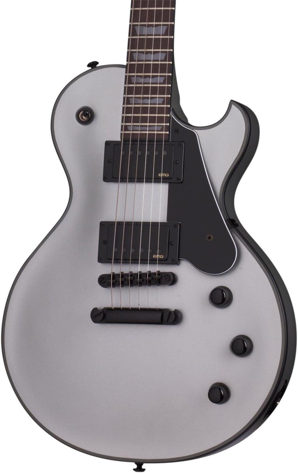 Schecter SOLO-II PLATINUM Satin Silver Solid-Body Electric Guitar
