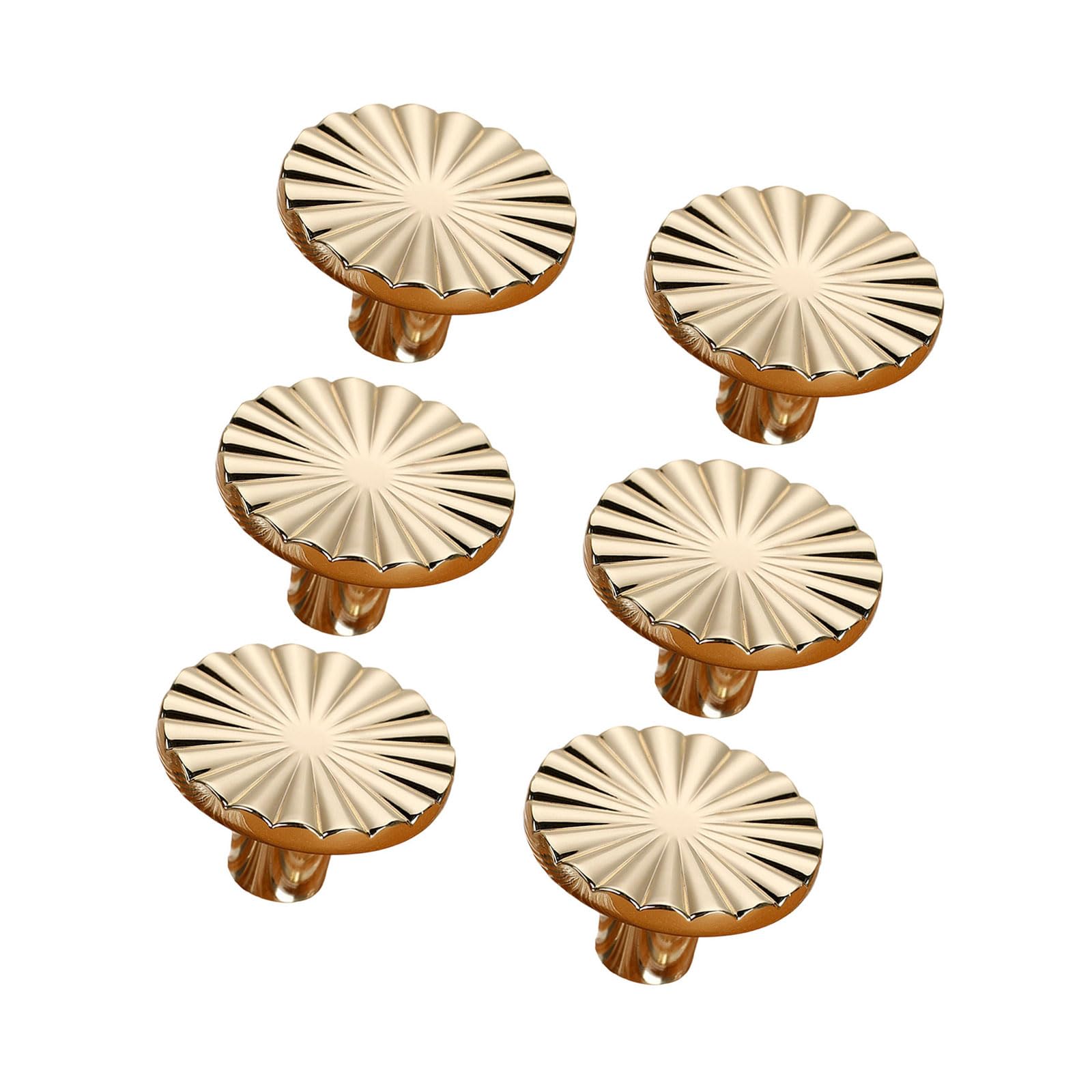 Jazuaiao Small Single K Gold Of 6 Stylish Nordics Styles Drawer Knobs Zines Alloy Brushed Brass Handle For Modern Cabinets And Dresser Elegant Furniture Hardware