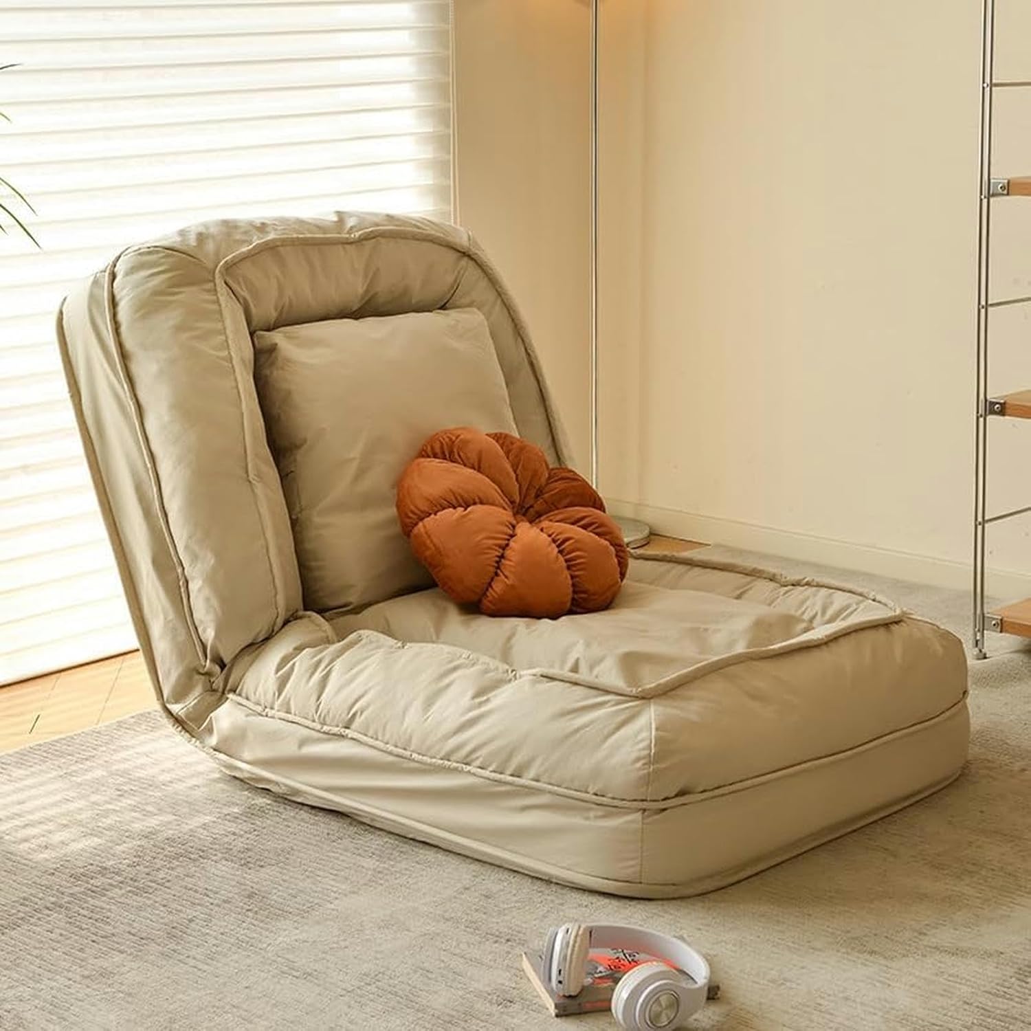 WZUOPG Human Dog Bed Foldable for Adults Adjustable Dog Bed for People with 3-Position 73x35x10 Large Bean Bag