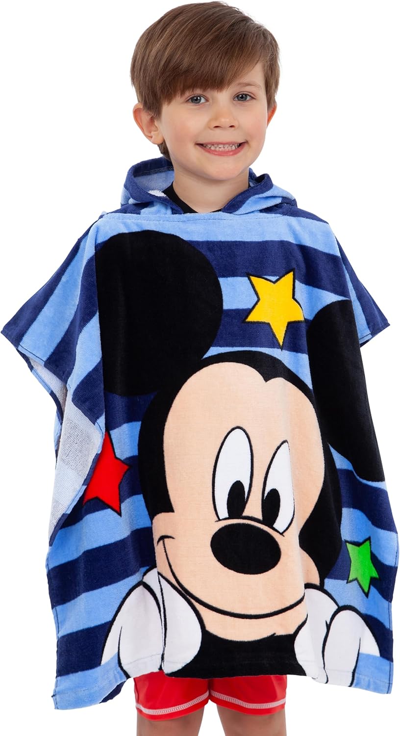 Disney Boys Poncho Mickey Mouse Blue One Size - Image 3