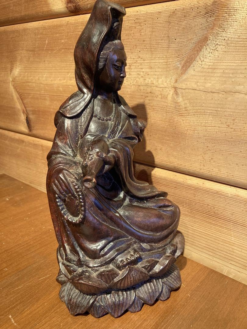 木製 観音 立像 観音様 仏像 骨董