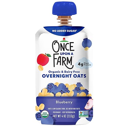 Once Upon a Farm Avena orgánica de arándanos durante la noche 40 onzas