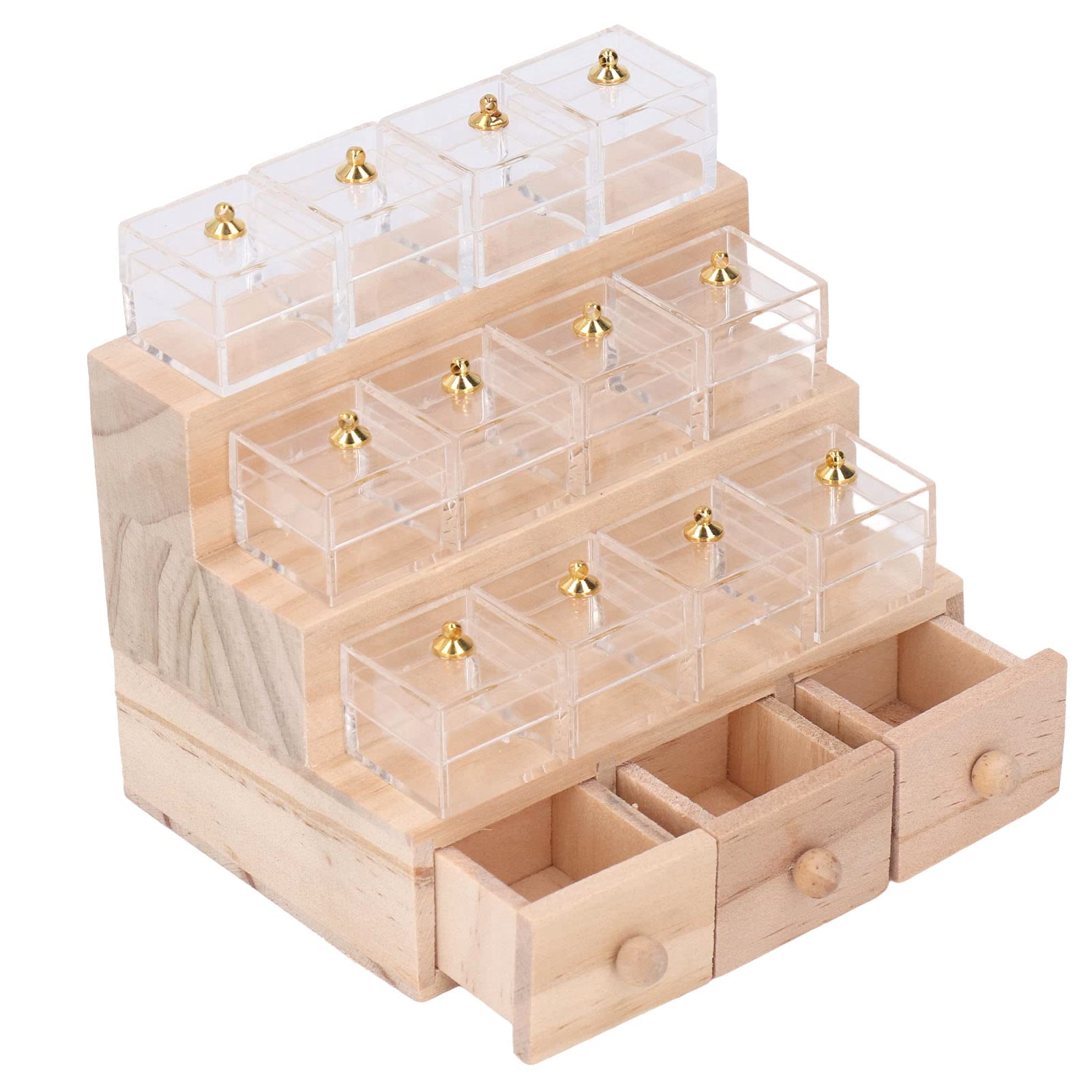 Vetrina per Caramelle per Casa delle Bambole, Accessorio per la Decorazione del Modello di Mobili in Miniatura Realistici in Legno Accessori Per Modelli Di Auto