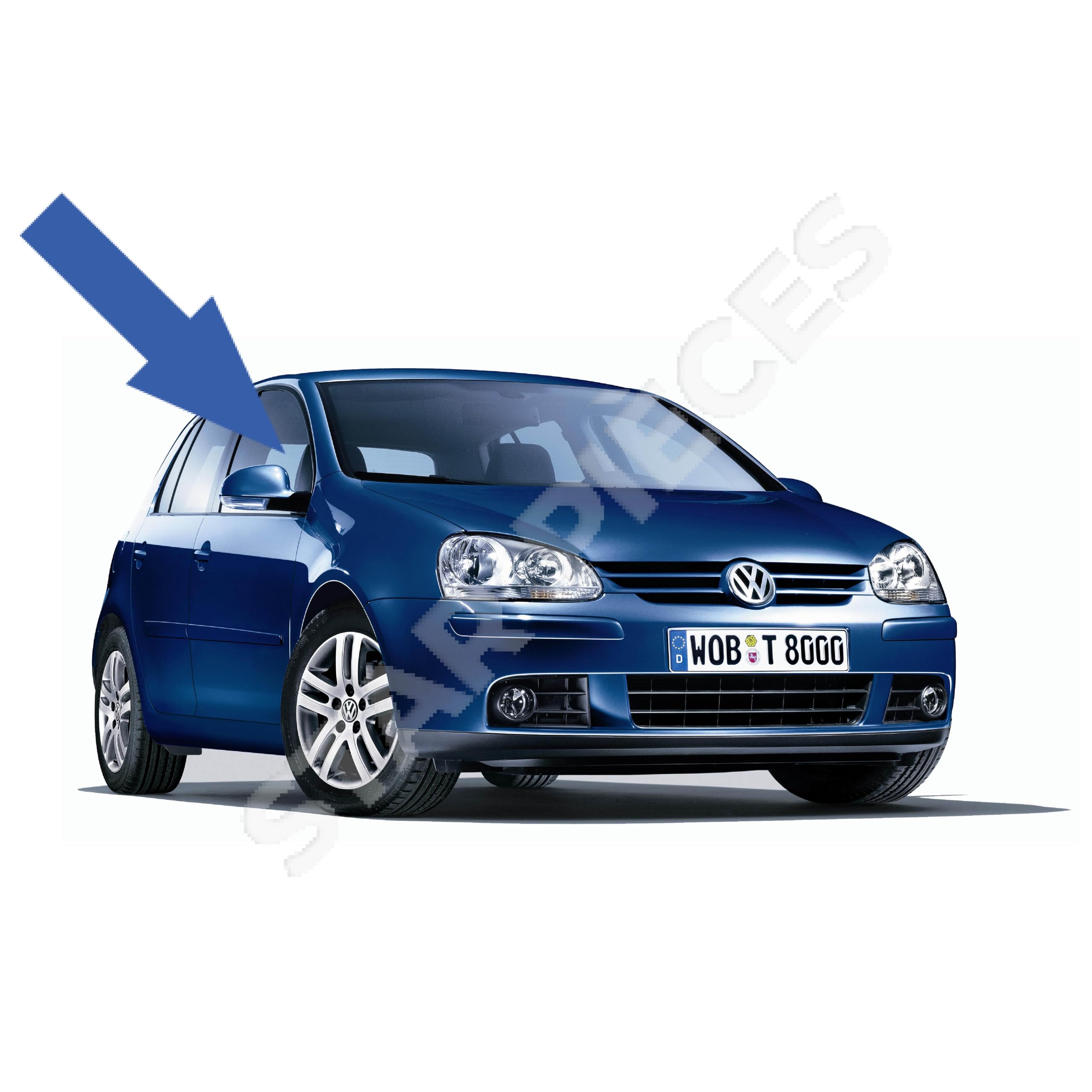 STARKIT PERFORMANCE Elevalunas compatible para Golf 5 (5 puertas) y Jetta 3 (2003-2010) DELANTERO DERECHO (pasajero) 1K4837462B, 1K5837462B, 1K4837462A