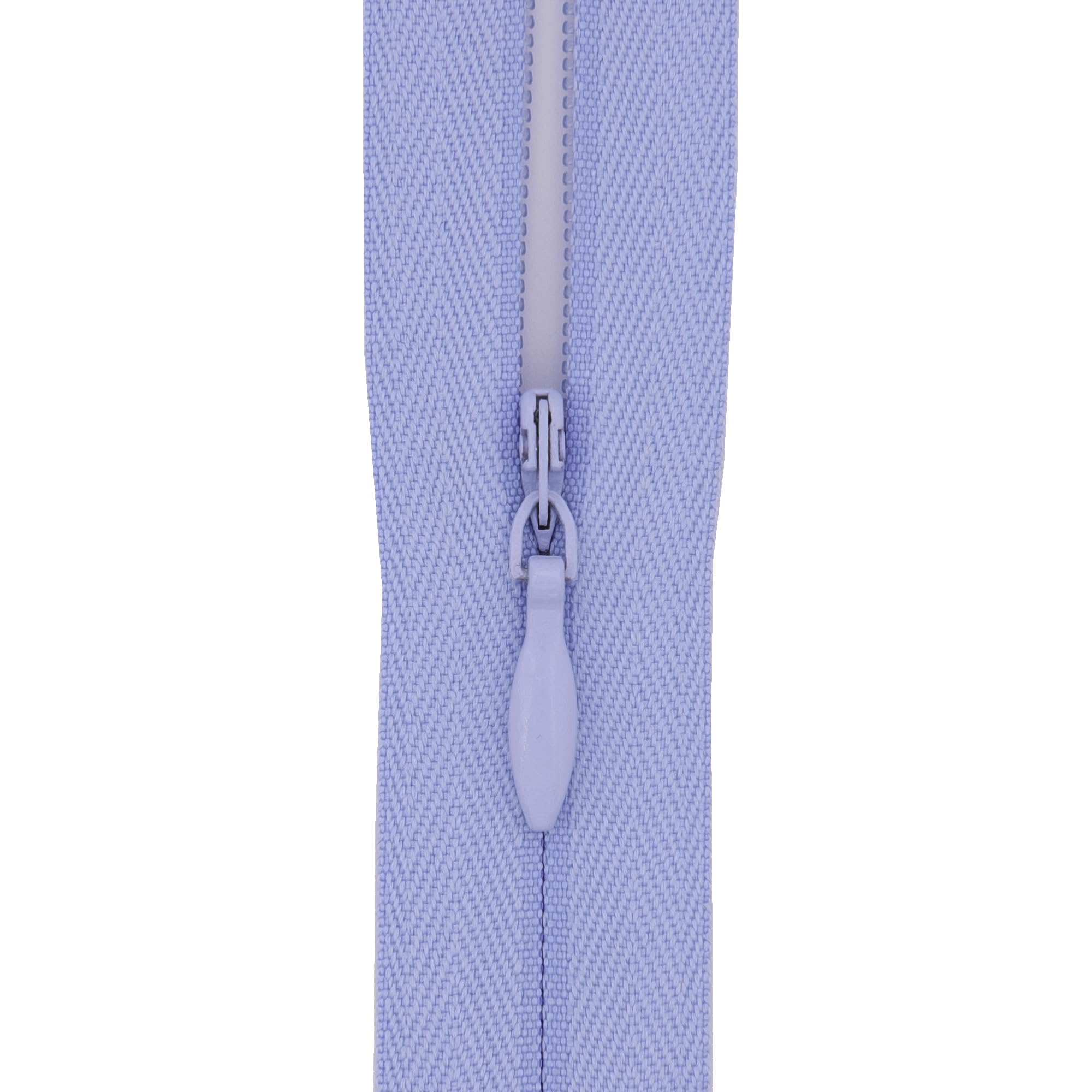 Y-Connection Periwinkle #3 Woven Tape Invisible Zip (Close End), 18 Inch (45Cm) For Skirts, Dress Side-Seams & Small Lumbar Cushions - Professional Nylon Coil Zips For Sewing & Dressmaking-1 Zip (Periwinkle)