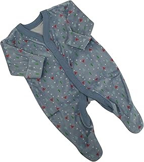 Ex- Baby,Clothing,Baby Boys 0-24m,Sleepwear & Robes,Sleepsuits Ex-Store Baby Boys Christmas Themed Sleepsuit Blue