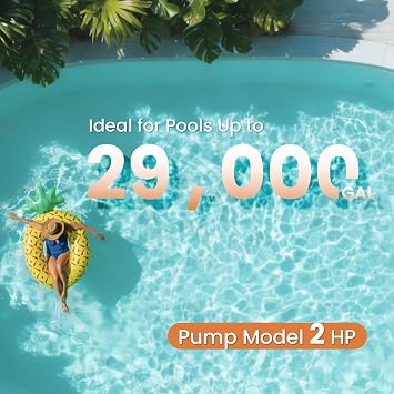 19in Sand Filter with 6-Way Valve Inculdes Hose & PVC Adapters | Up to 29,000 Gallons, Above Ground & In-Ground Pools, Improved Circulation and Filtration
