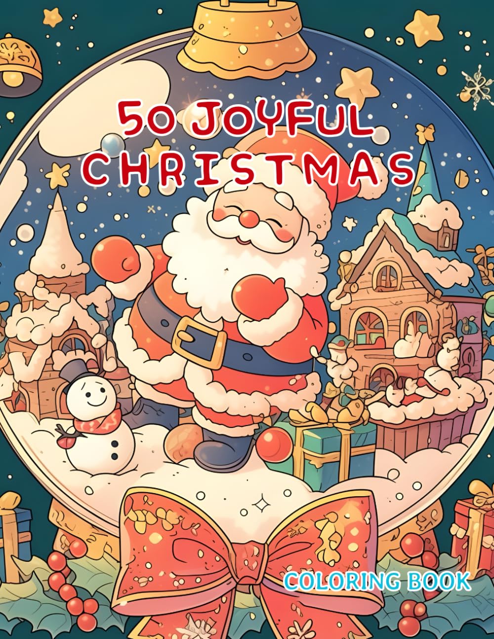 50 Joyful Christmas: Coloring Book