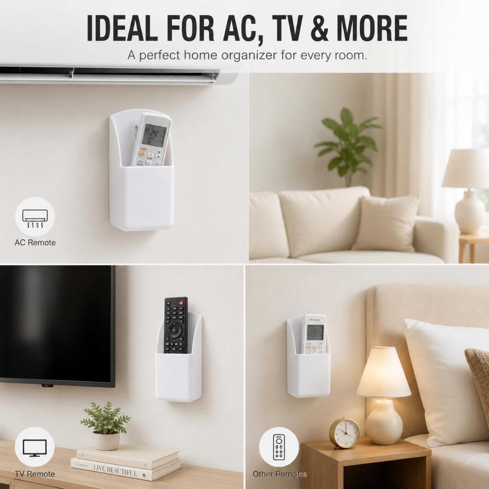 Remote Control Wall Mount - Organize Your Remotes -8