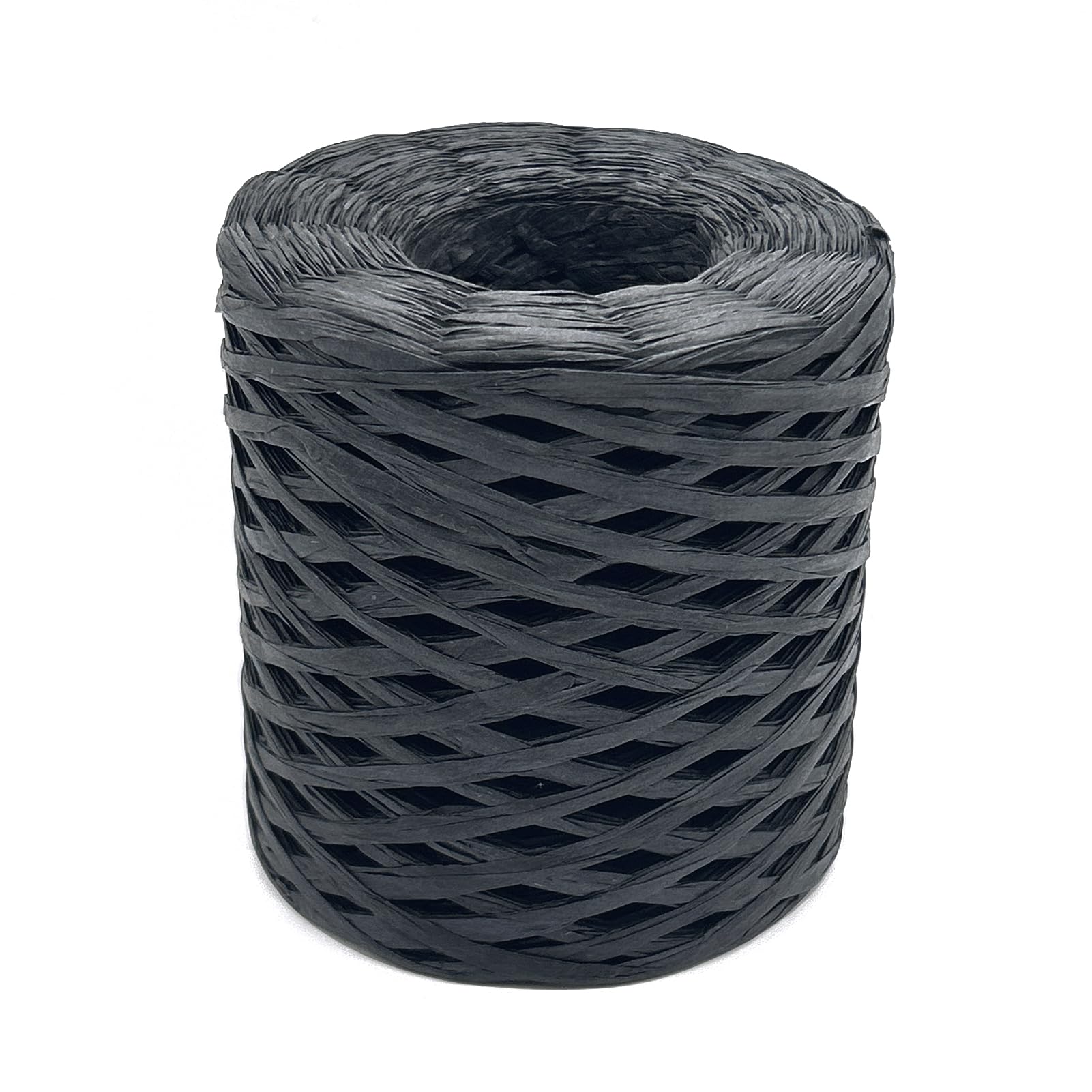 Fini les fils qui cassent avec ce ruban de papier raphia noir 6,3 mm robuste pour sac
