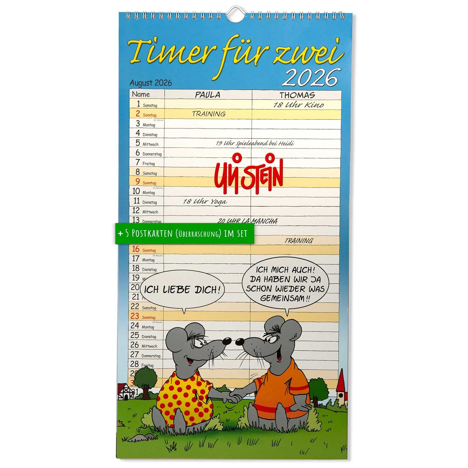 Sheepworld Kalender 2026 Wir Zwei
