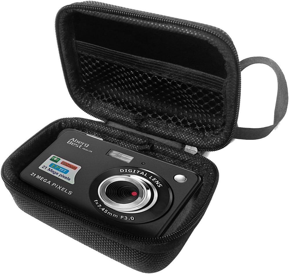 Hard Case for Aberg Best 21 Mega Pixels 2.7" LCD Rechargeable HD Digital Camera Travel Zipper Carry EVA Best Protection Box