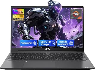 NIMO 15.6" Gaming Laptop AMD Ryzen 5 6600H 16GB DDR5 256GB SSD Radeon 660M