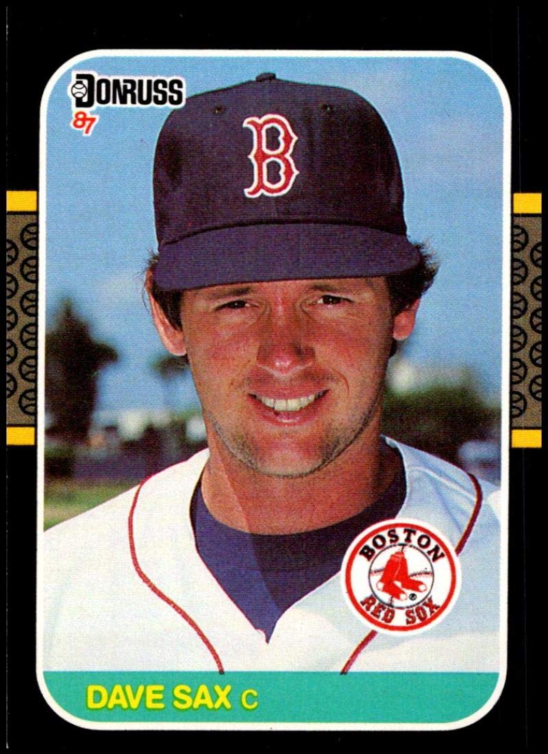 1987 Donruss #647 Dave Sax Boston Red Sox Baseball