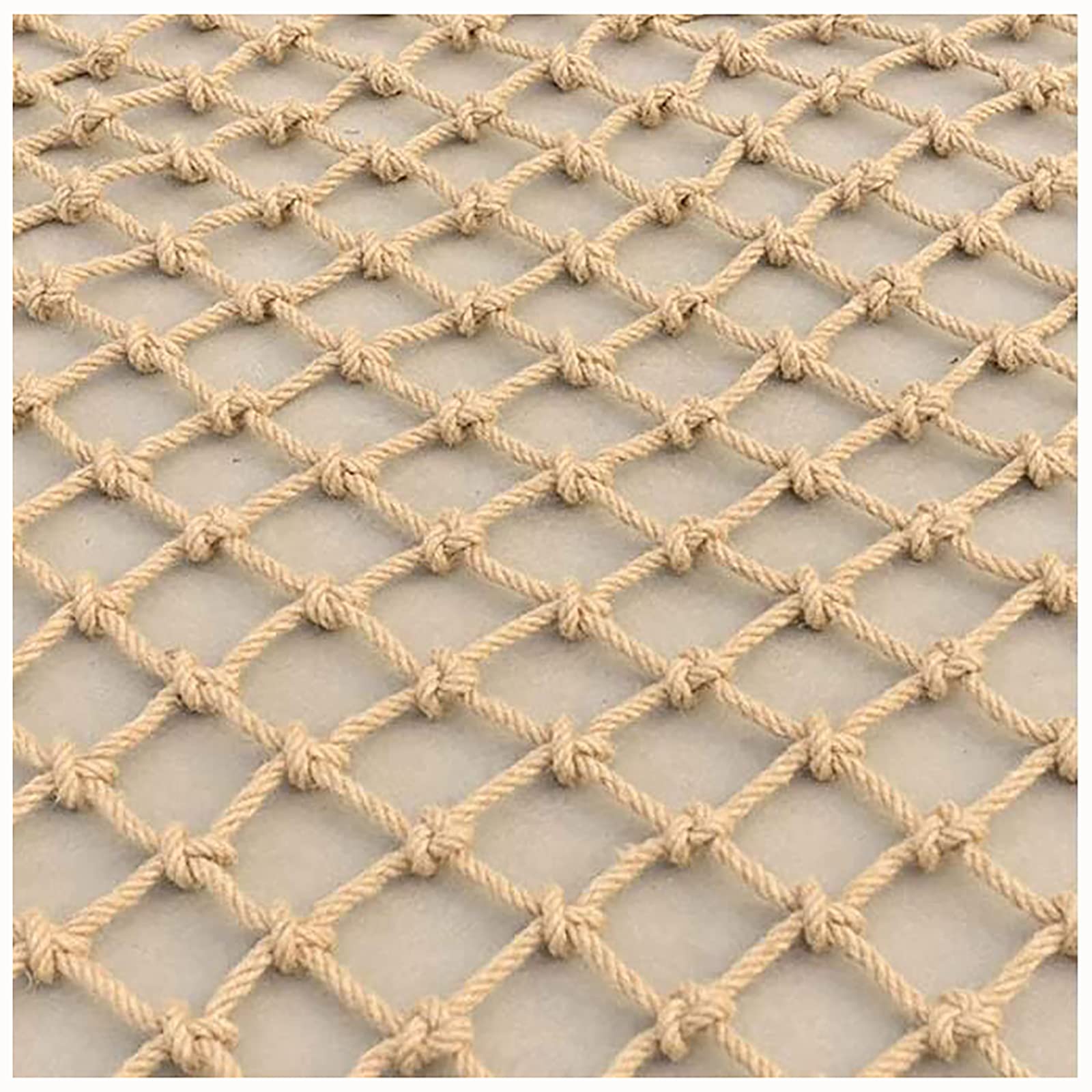 Yimihua Climbing Net For Kids Outdoor Cargo Safety Anti-Fall Net Adults Fitness Jute Net Jute Hemp Netting 6Mm * 15Cm Cargo Rope Ladder (Size:1x3m)