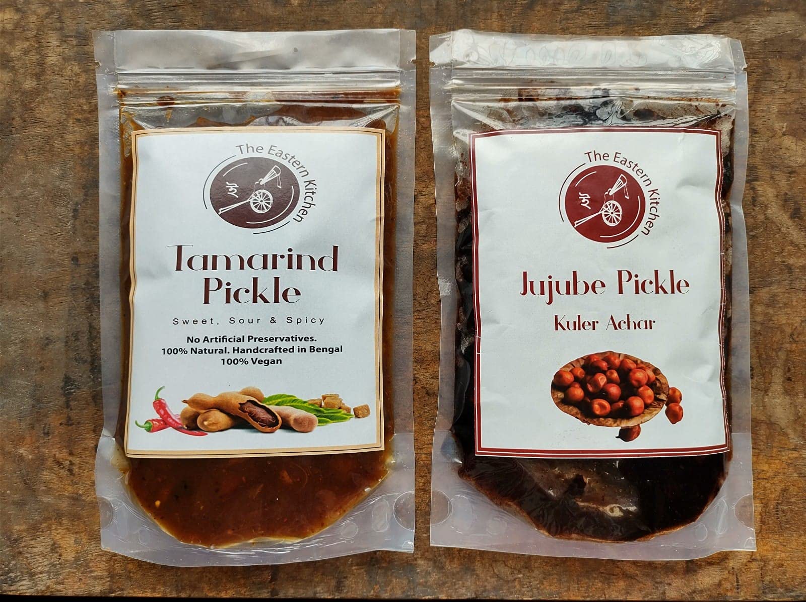 THE EASTERN KITCHEN | Homemade Jujube & Tamarind Pickle | Tok Jhal Mishti Achar - 350 GMS Each (Bengali Pickles Combo Offer)