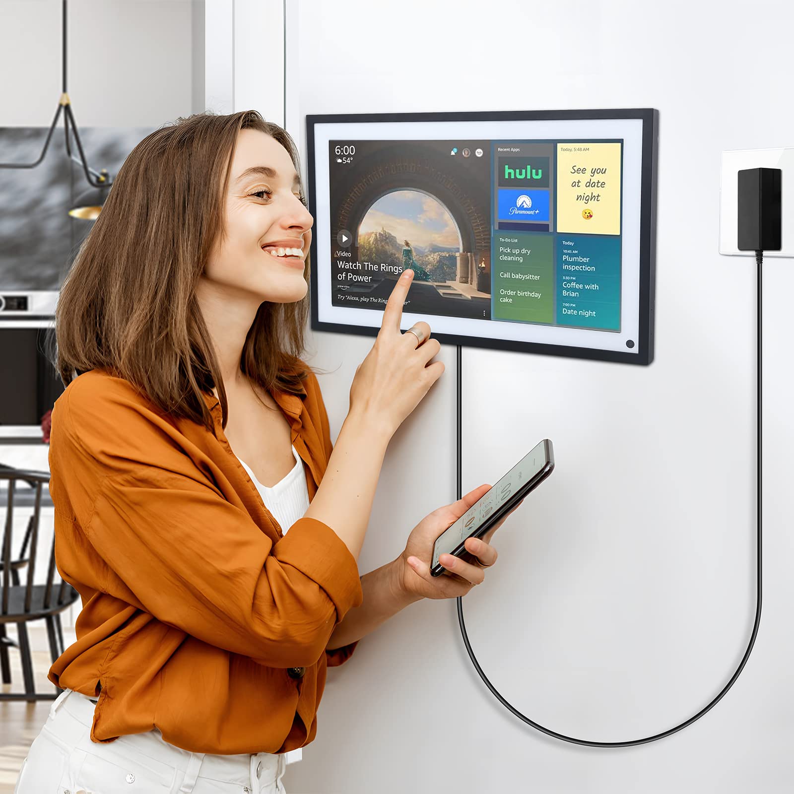 Amazon Echo Show 15 & 電源延長ケーブル
