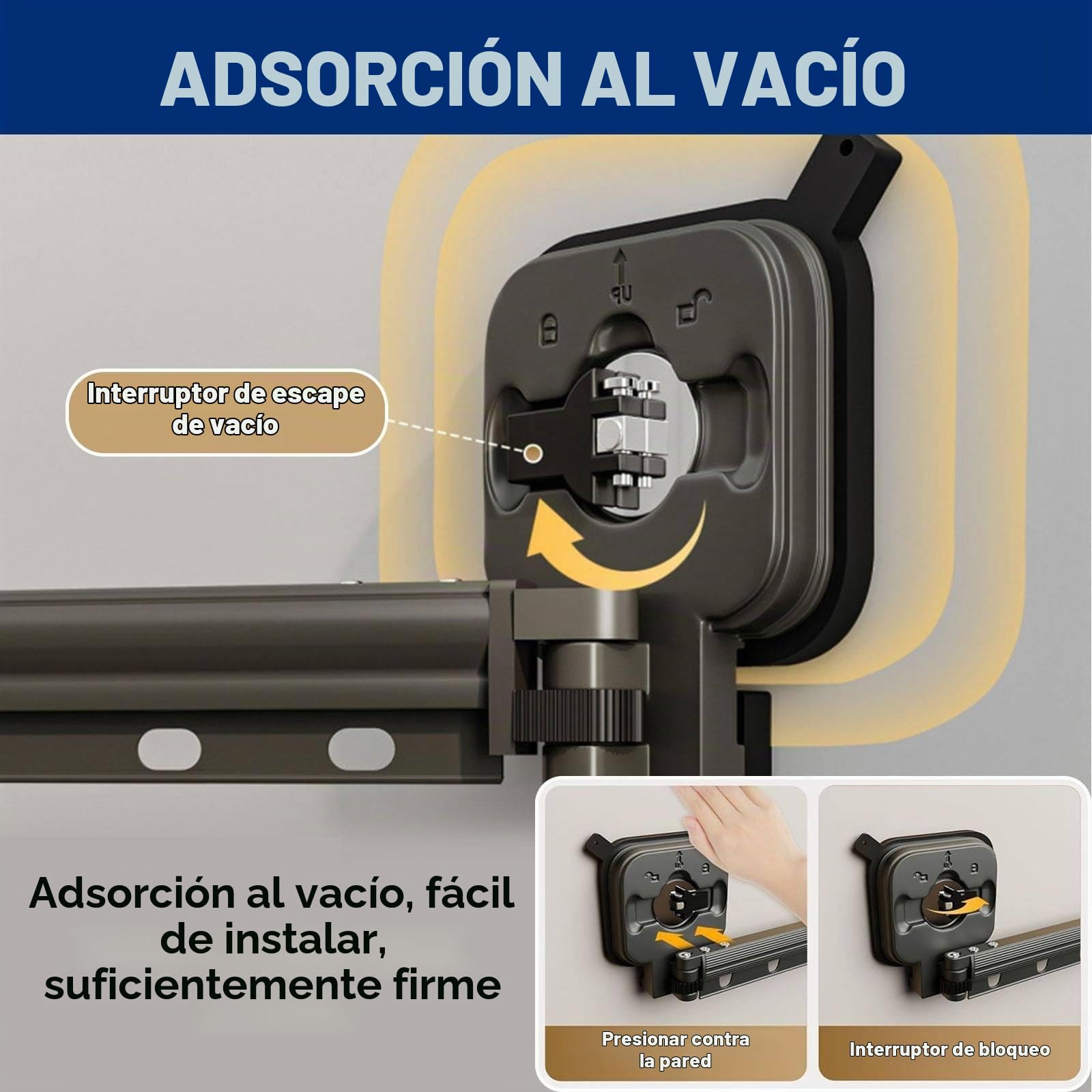 Cortina De Ducha Plegable De Pared Con Ventosa, Cortina De Ducha De Lino Ajustable, Barra Extensible Para Baño, Bañera Y Tienda De Ropa,2*F
