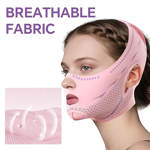 Miniatura 3 de Máscara de elevación en V para dormir, máscara de línea en V, levantamiento de cara evita la flacidez, reductor de doble barbilla, moldeador de