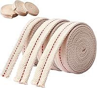 Vista 9 de 3 rollos de mecha de algodón para lámpara de aceite, linternas de aceite de repuesto para lámparas de aceite y quemadores de aceite