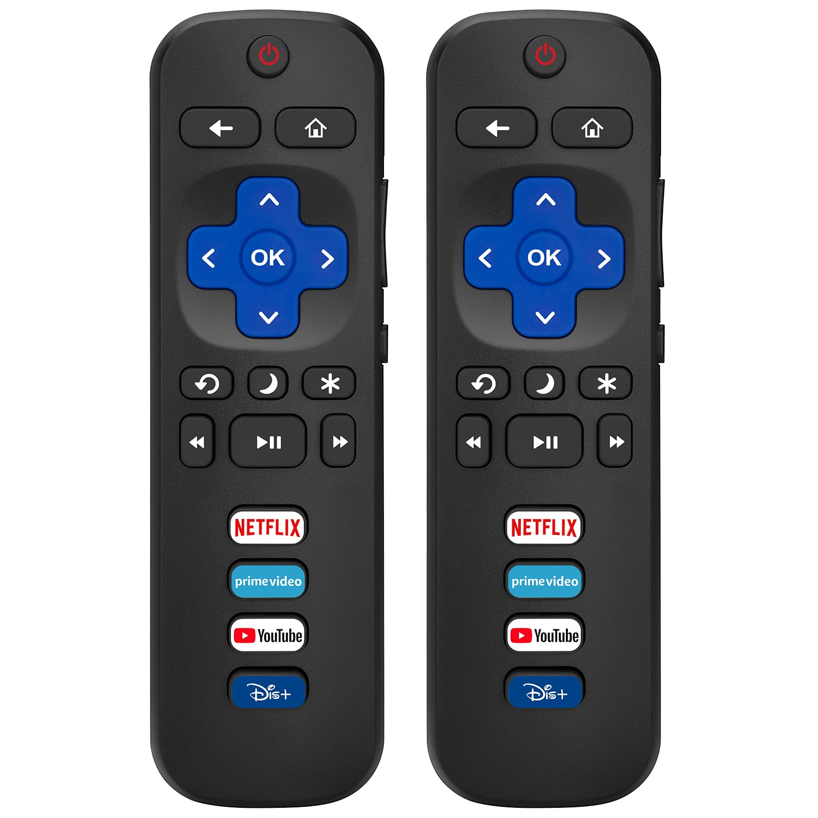 (Pack of 2) Replacement Remote Only for Roku TV,for TCL Roku/Hisense/RCA/Sharp/S