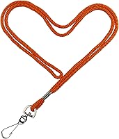 Vista 10 de HOSL Cordones de nailon negro, paquete de 100 cordones a granel para tarjetas de identificación de oficina con gancho giratorio