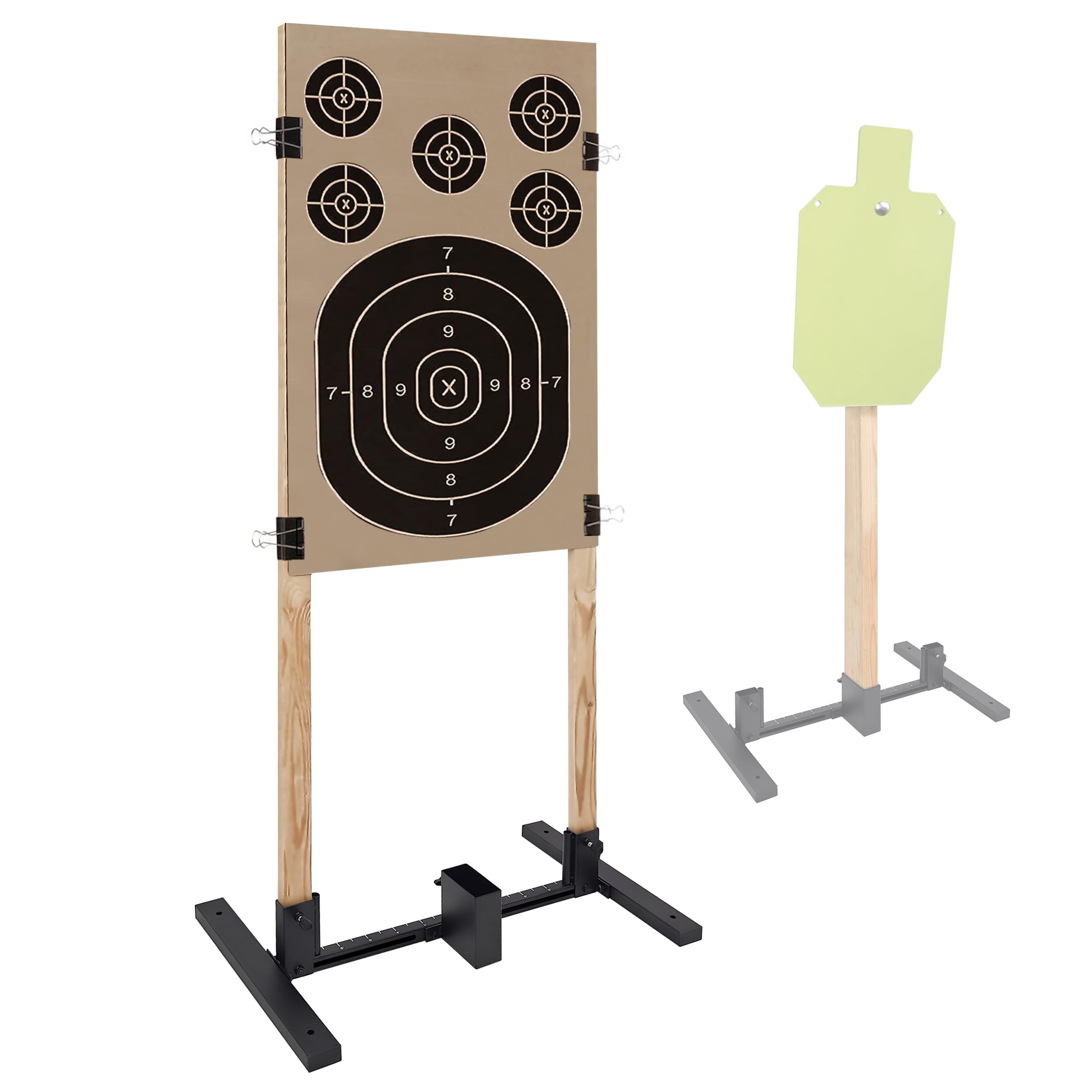 Shooting Target Paper Rack Axe Throwing Game Atflbox Shooting Target Stand 2-Pack With 10 Paper ...