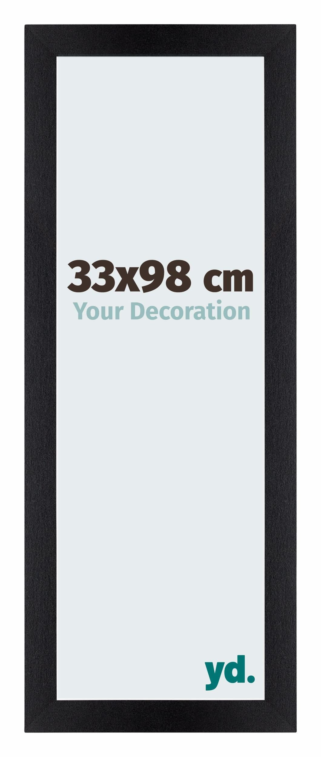 Your Decoration - Puzzle frame 33x98 - Black Matte - Puzzle frame 500-1000 Pieces - MDF Photoframe - Mura