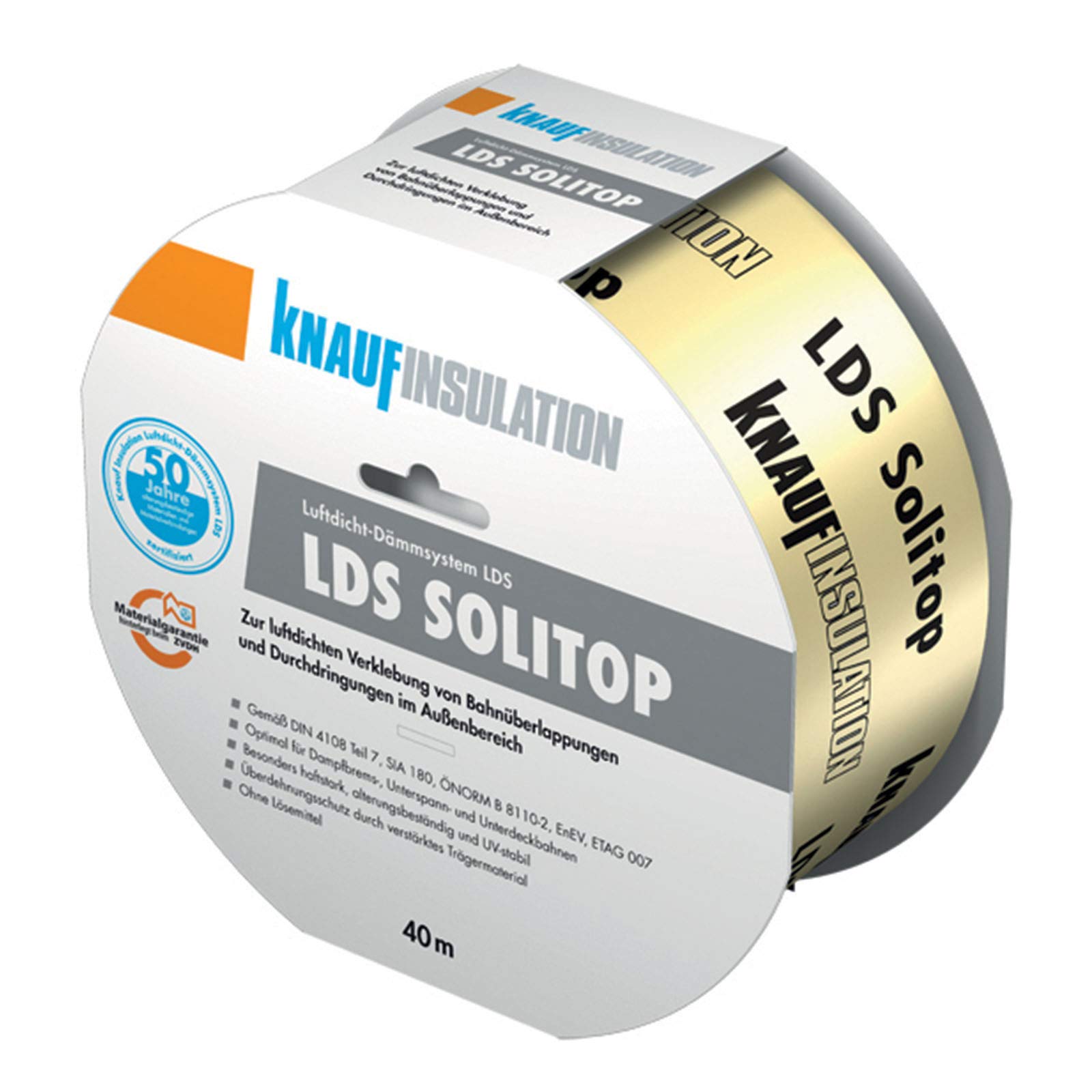 Knauf Insulation LDS Solitop Klebeband - 40 m