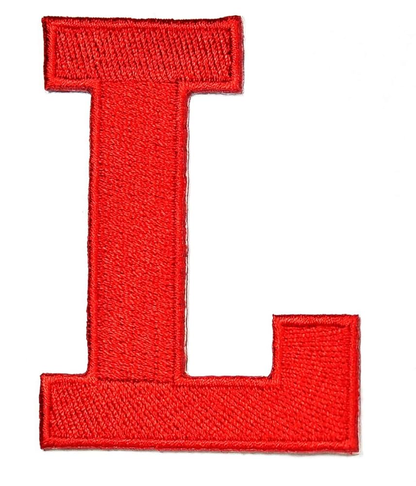 Amazon.co.jp: 3インチ 赤文字 L パッチ テキスト単語 英字