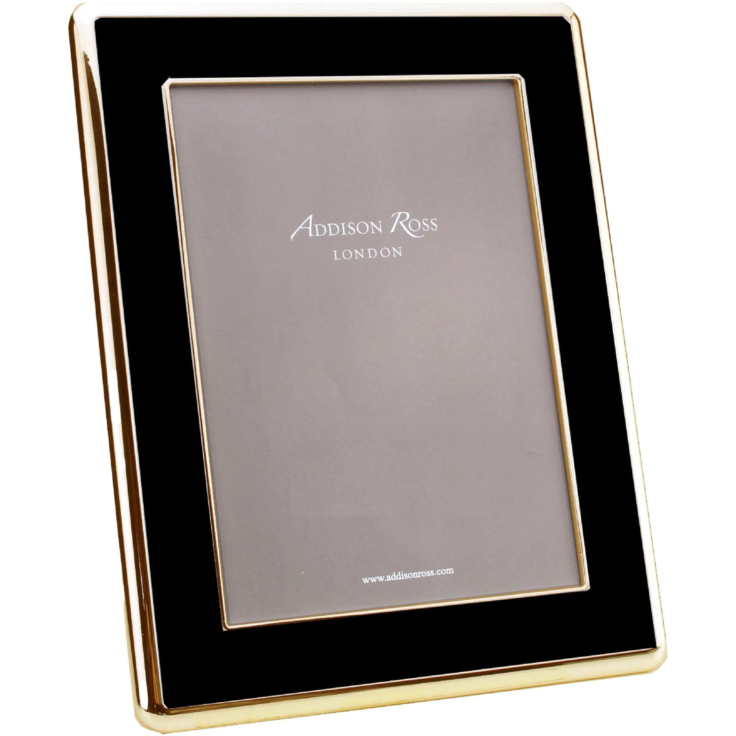 Addison Ross Black Photo Frame 4X6cm - Portrait Or Landscape Display - Ideal Picture Frames For Gifting - Gift For Weddings, Birthday, Anniversary - Modern Design - Gold & White - 30Mm