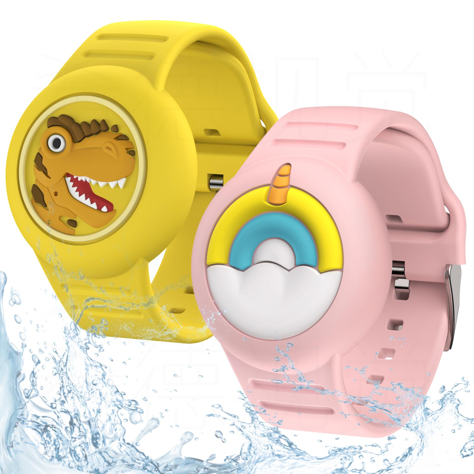 for Airtag Bracelets for Kids Waterproof ， Soft Silicone Air Tag Hidden Wristband, Lightweight GPS Tracker Compatible with Apple AirTag Watch Band for