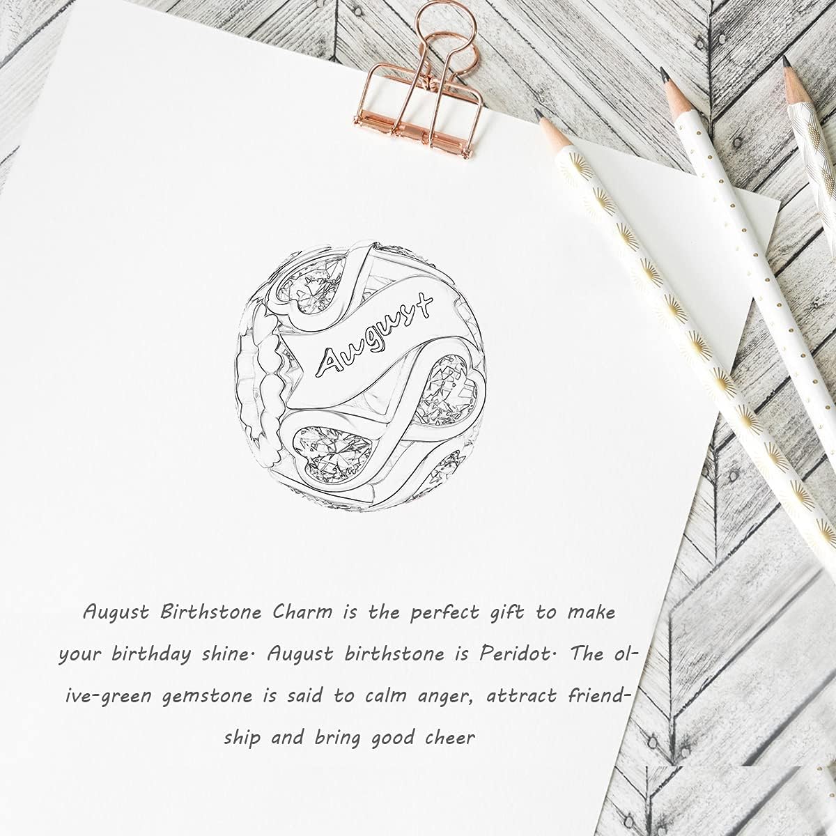 FOREVER QUEEN Birthstone Charms 925 Sterling Silver Infinite Love Heart Openwork Bead for Charm Bracelets and Necklaces with 5A Cubic Zirconia, Birthday Jewelry Gifts Women Girls - Image 6