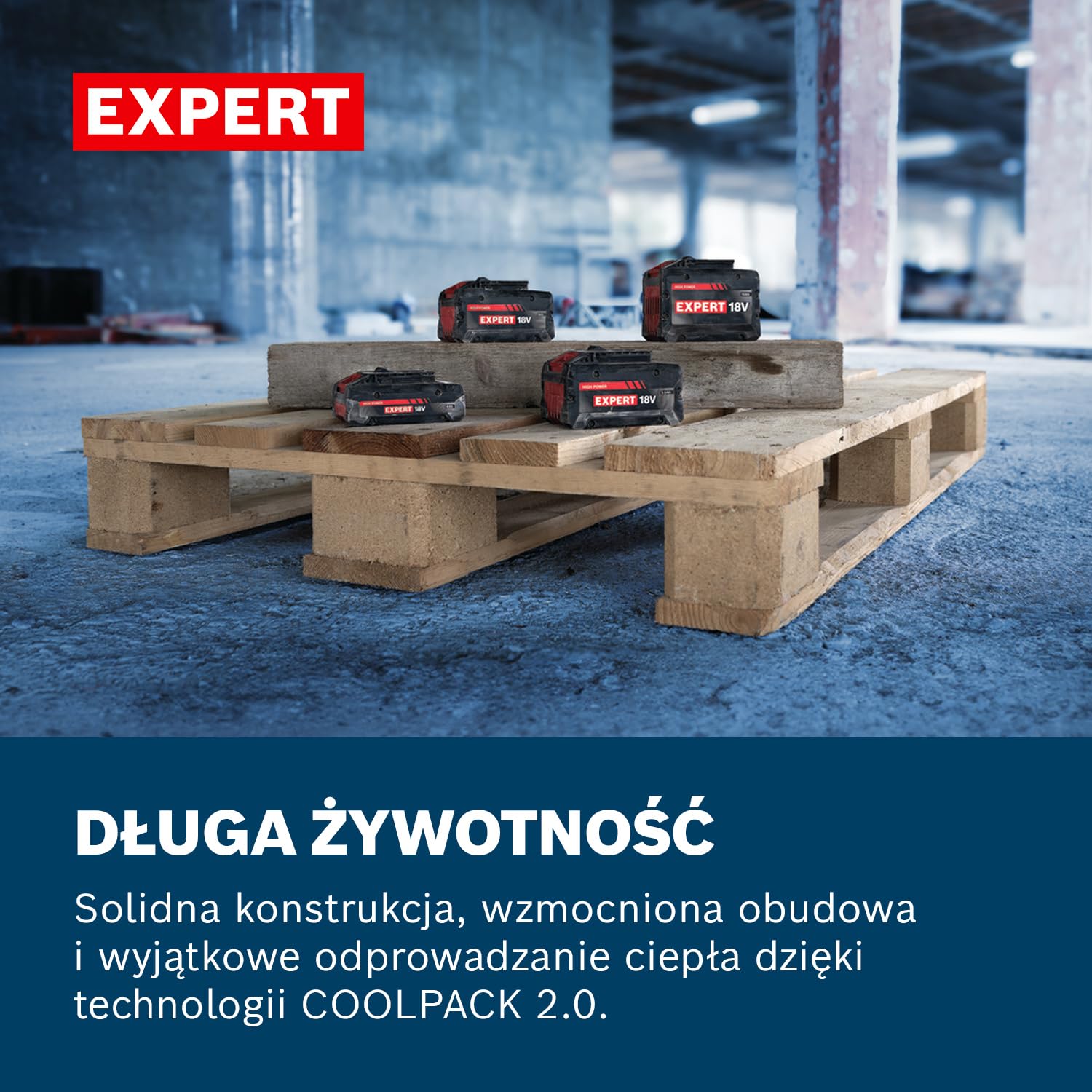 Bosch EXPERT 18V System Wysokoprądowy akumulator EXBA18V-55