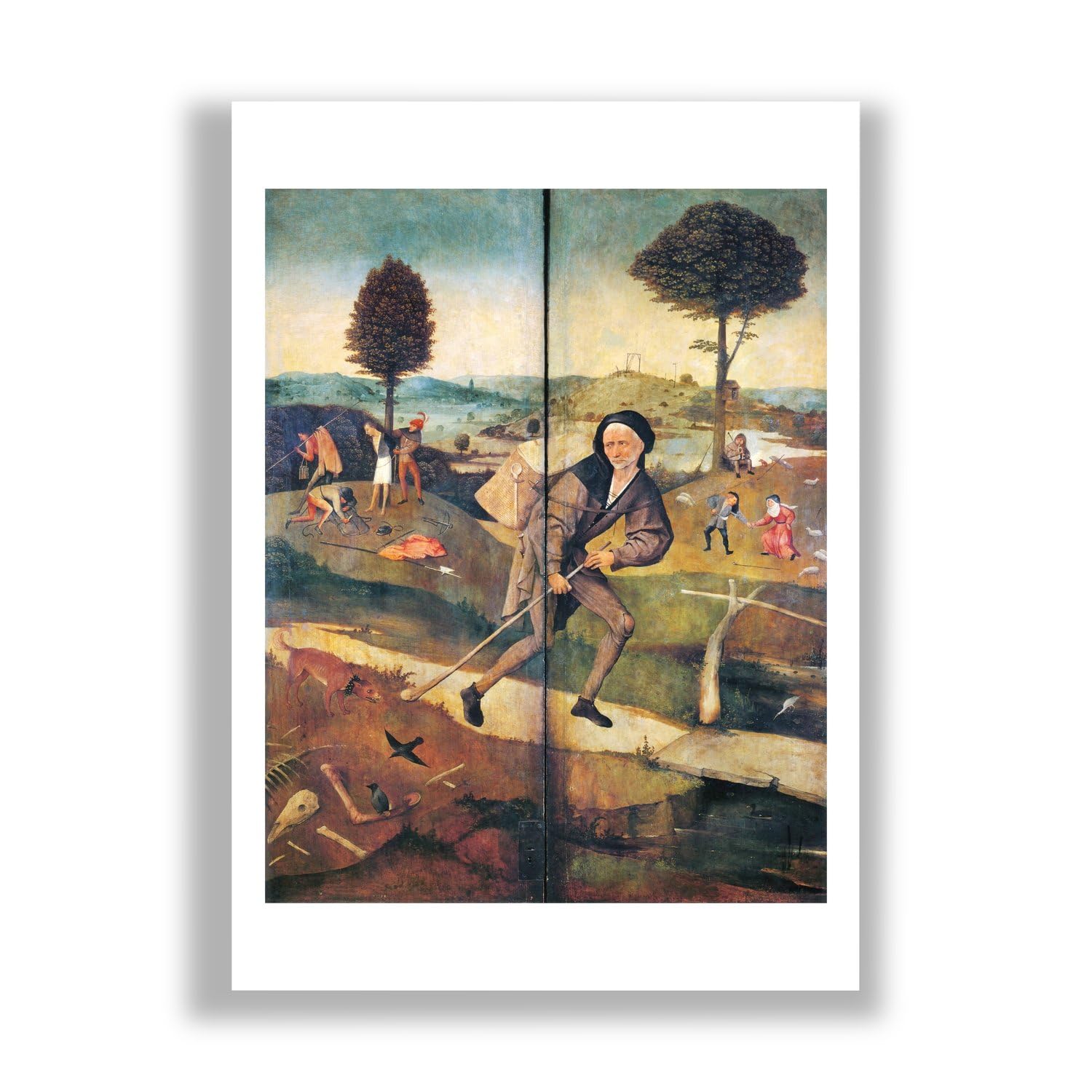 Impression Hieronymus Bosch Le Pedlar affiche d'art poétique format medium finition mate