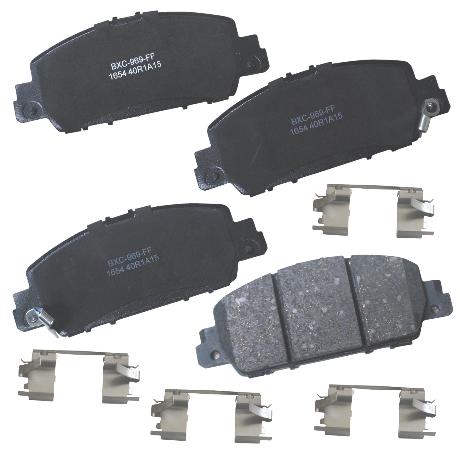 Bendix Premium SBC1654 Ceramic Front Brake Pads for Honda Accord 2022-2013, BR-V 2020-2018, HR-V 2022-2016