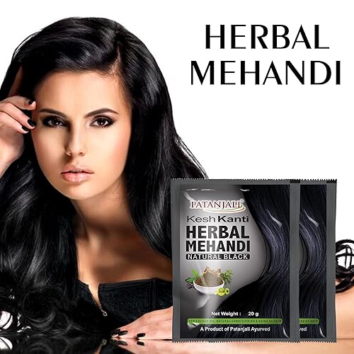 Miniatura 4 de Patanjali Kesh Kanti Herbal Mehandi Natural Black - Paquete de 6