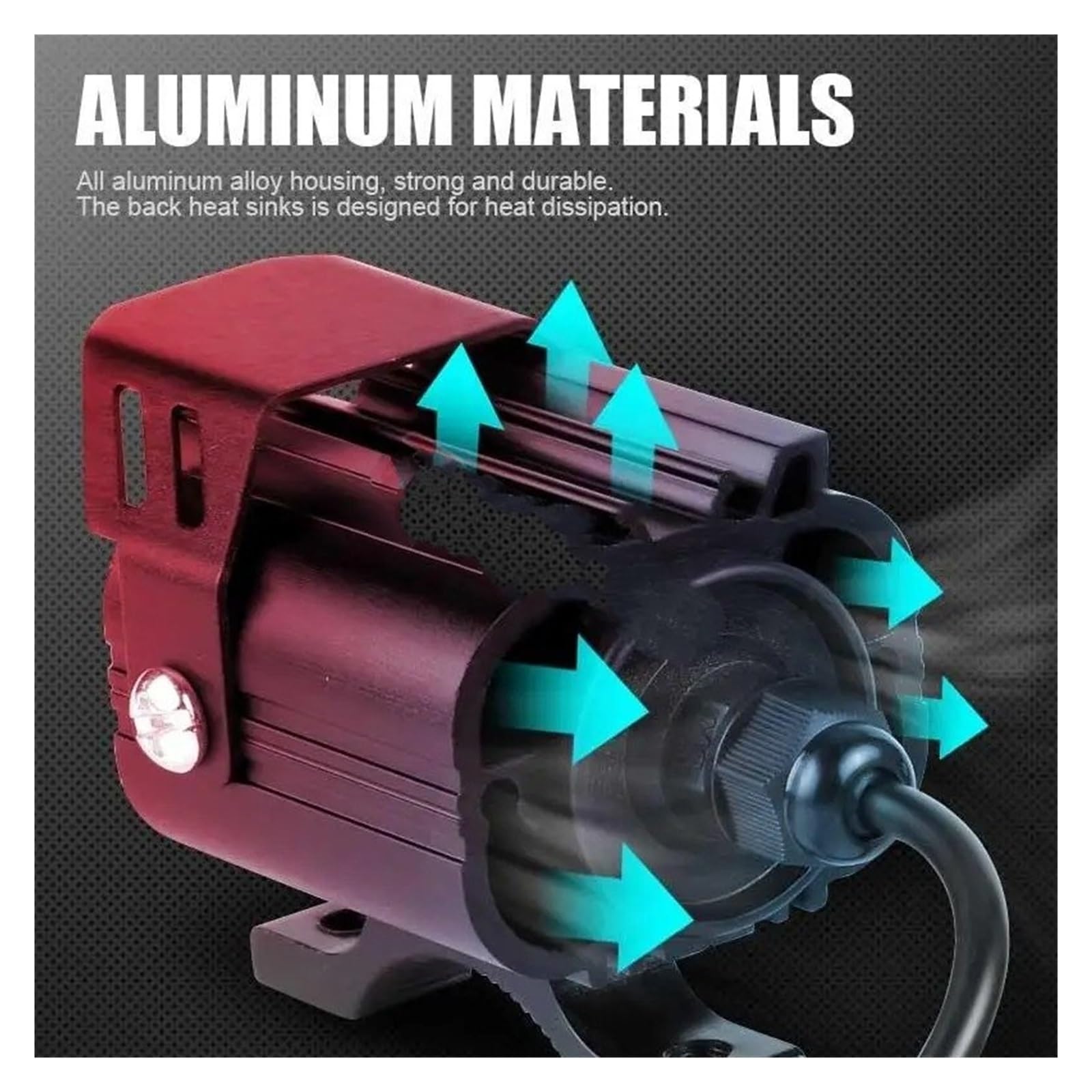 Foco LED Blanco Motocicleta Lente Proyector Luz Antiniebla Conducción 12V 24V 36V 48V 60V Lámpara Flash Estroboscópica Haz Alto/bajo Faros De Motocicleta