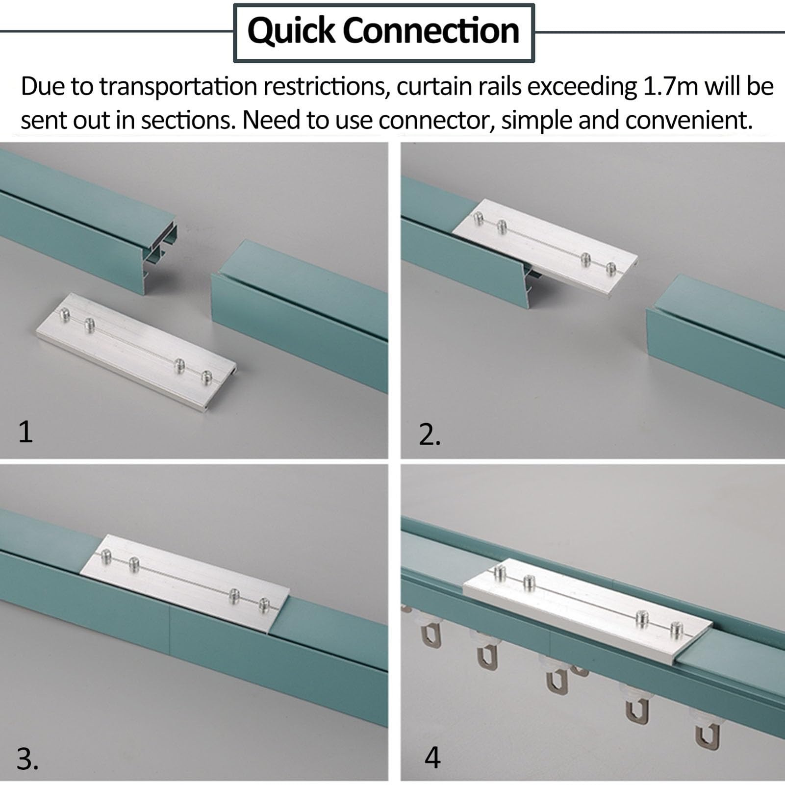 Système de rails de rideau de séparation de pièce pour plafond suspendu de 10 m pour placard, salon de beauté, balcon et buanderie, couleur blanche, réglable de 2 m à 12 m