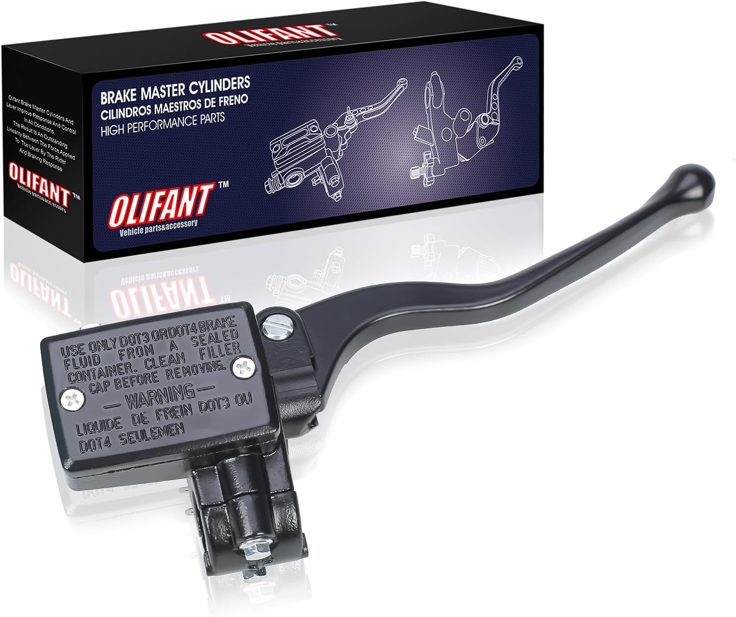 OLIFANT Front Brake Master Cylinder for Honda Rancher 420 2007-2013 Foreman 500 2005-2013 Foreman Rubicon 500 2005-2014 Rincon 680 2006-2023 45510-HR0-305 45510-HN8-305 45510-HP0-A51