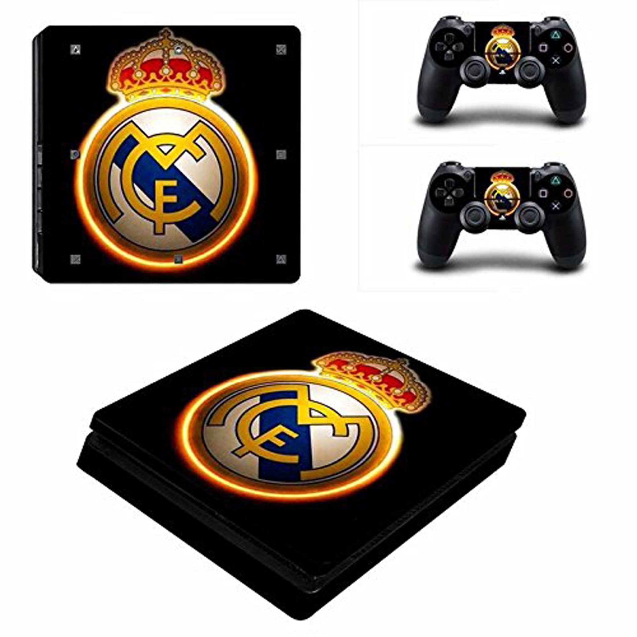 Elton Real Madrid Logo Theme 3M Skin Sticker Cover for PS4 Slim Console and Controllers [video game] (B0767HHJTV) Amazon Price History, Amazon Price Tracker